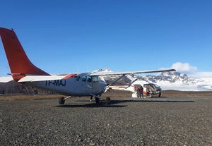 Passionnant Vol de 45 minutes au-dessus des Paysages de la Lagune Glaciaire de Jokulsarlon & du Mont ​Hvannadalshnjukur