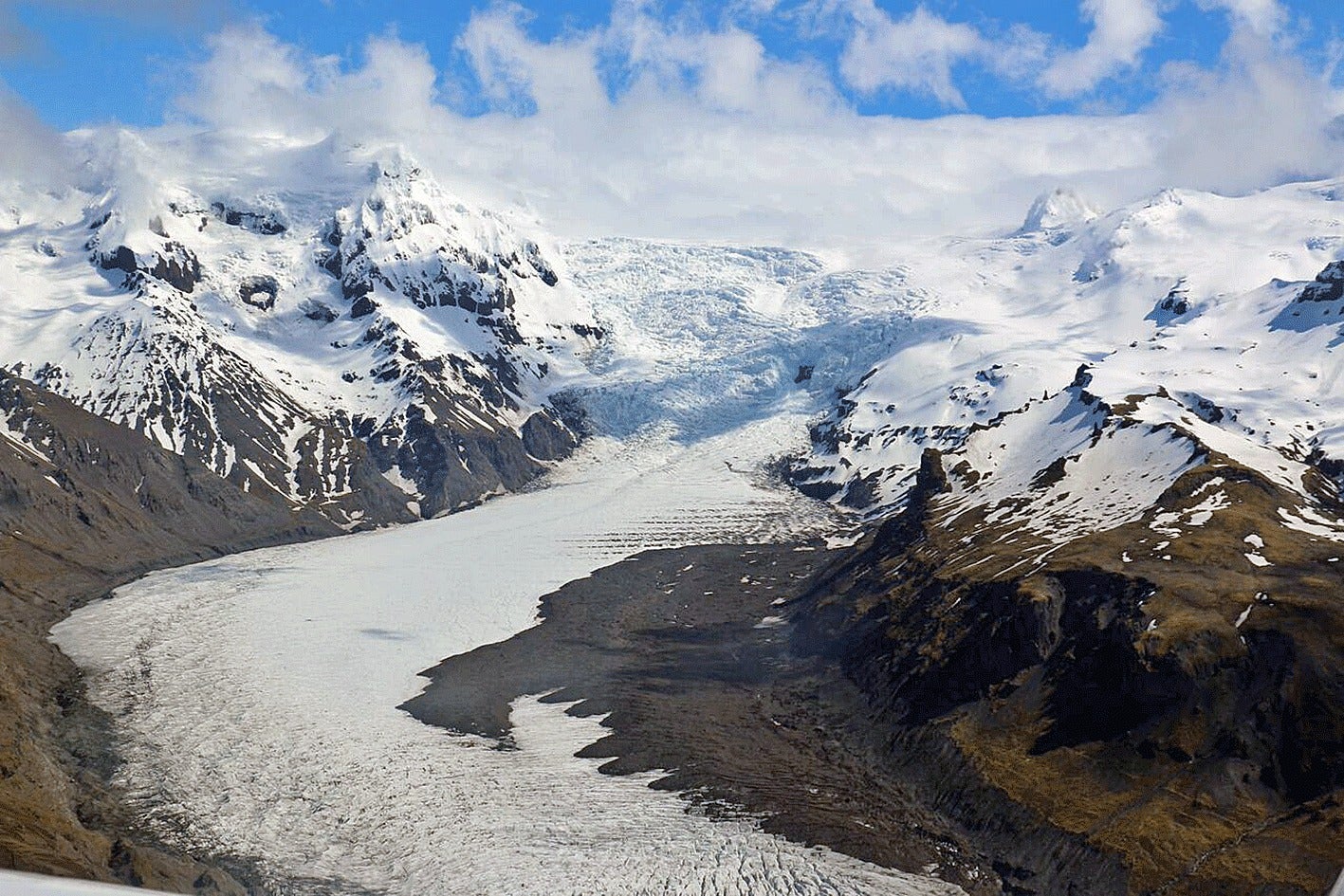 Vol Touristique Palpitant de 50 minutes au-dessus de la Lagune Glaciaire de Jokulsarlon & du Mont ​Hvannadalshnjukur depuis Skaftafell