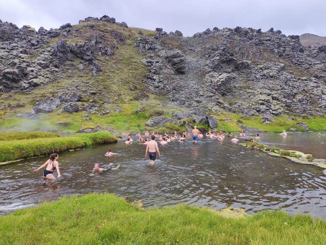 Landmannalaugar highlights many hot springs perfect for thermal bathing.