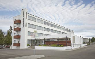Icelandair Hotel Akureyri is a 90 room hotel in the heart of the town.
