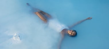 Relaxing at the Blue Lagoon Iceland