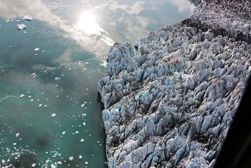 Beautiful view in the Flight tour in Iceland