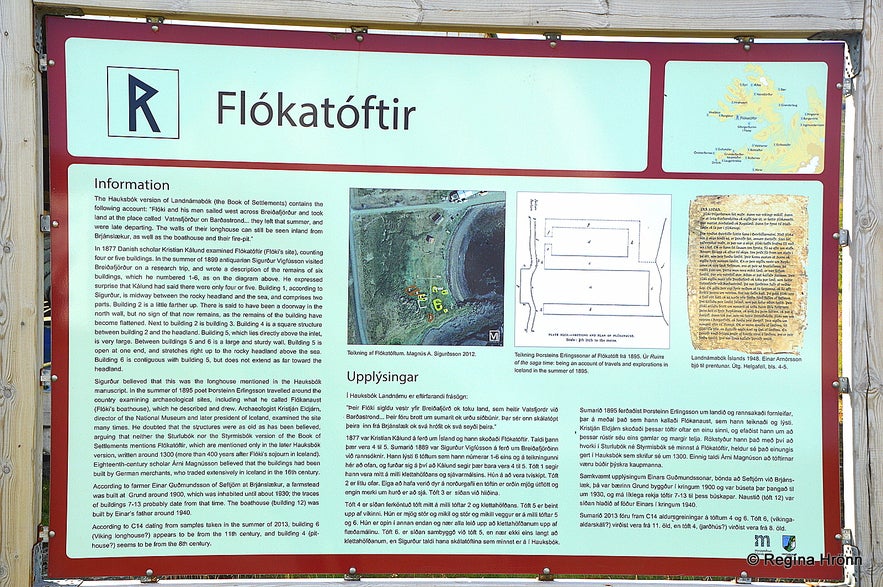 Flókatóftir - the ruins of Hrafna-Flóki in the Westfjords