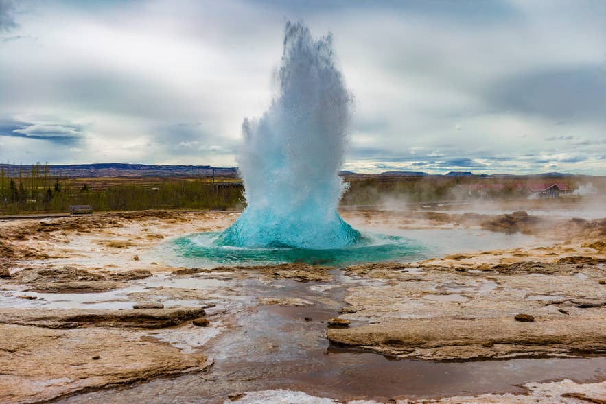 Der große Geysir in Island