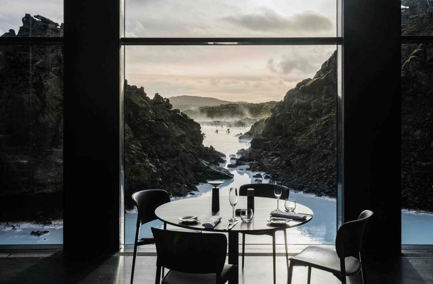 You can dine at the Blue Lagoon