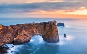 The Dyrholaey cliff arch on Iceland's South Coast.