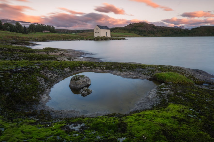 Urridavatn is a beautiful lake near Egilsstadir