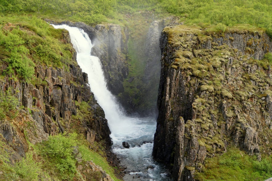 Fardagafoss is a nice waterfall near Egilsstadir in Iceland