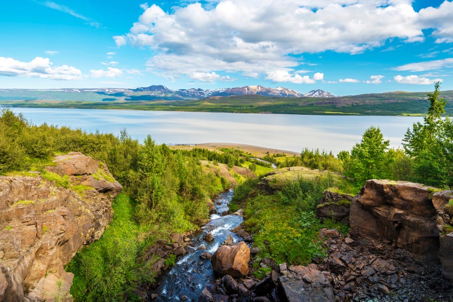 Lagarfljot is said to host the mythological Lagarfljot Wyrm in Iceland