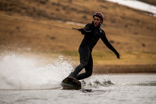 Wakeboarding or waterskiing is one of the most thrilling activities that you can do in Iceland.