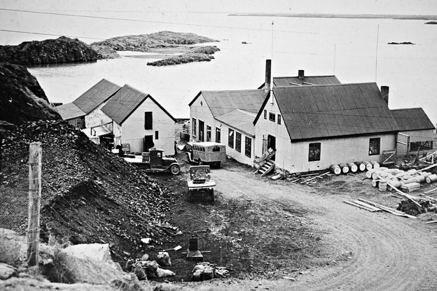 Englendingavik in Borgarnes Iceland in the past