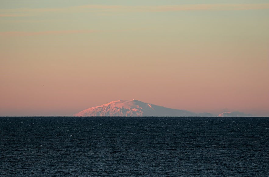 The Snaefellsjokull glacier seen from Reykjavik