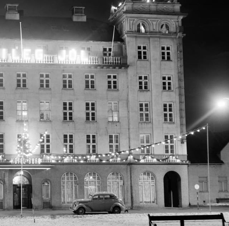 Old photo of Hotel Borg