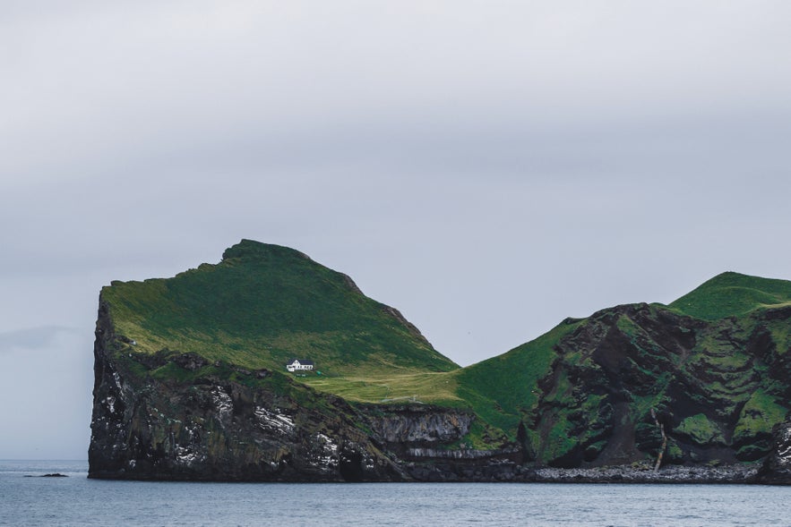 One house up in a hill in Iceland