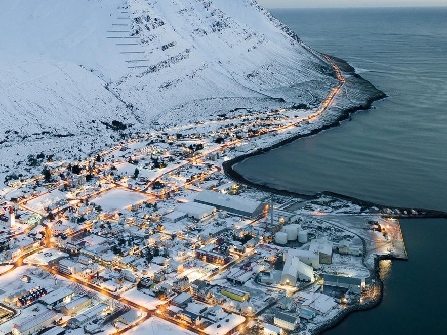 Siglufjordur snow