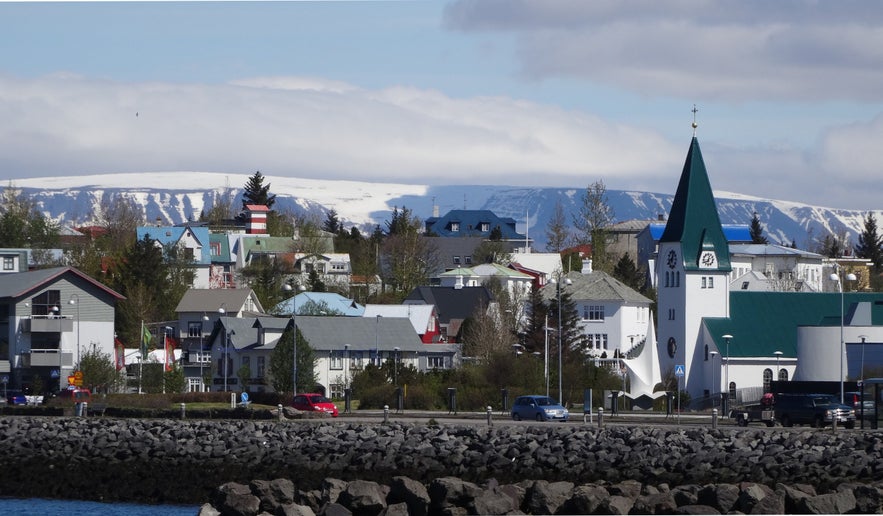 Hafnarfjordur is on the edge of the capital area