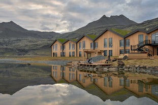 Hotel Jokulsarlon in Southeast Iceland is surrounded by beautiful landscapes.