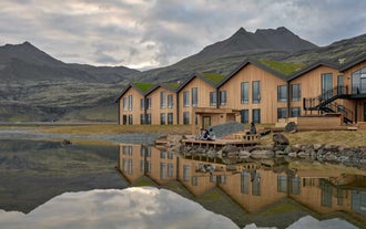 Hotel Jokulsarlon in Southeast Iceland is surrounded by beautiful landscapes.