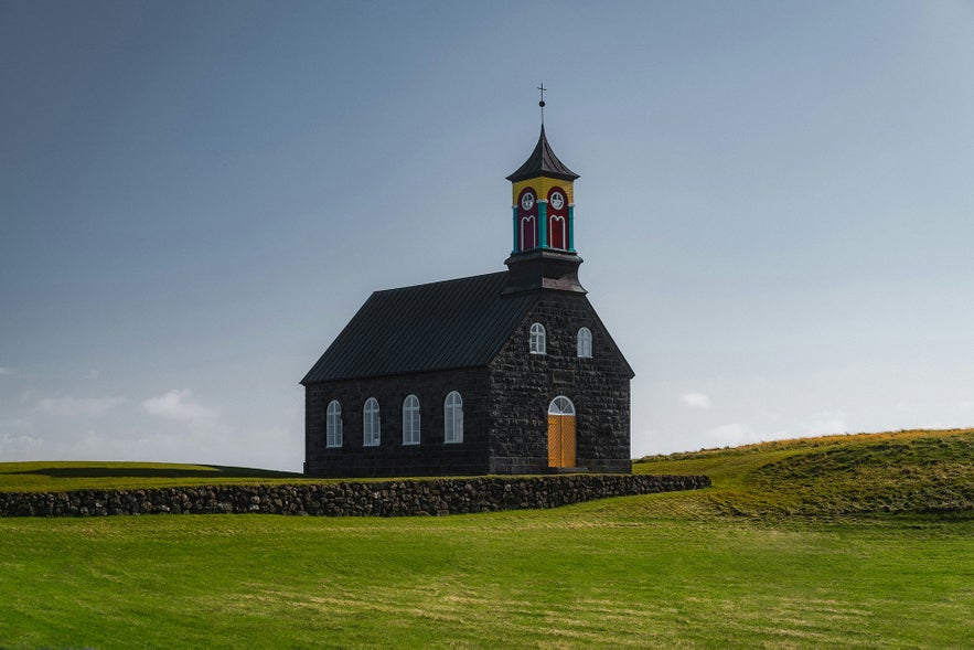 Hvalsneskirkja church is a beautiful church in Iceland