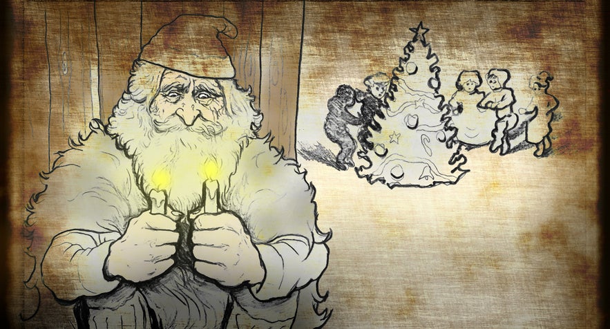 The last Yule Lad arrives on December 24th, the infamous Candle Snatcher