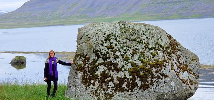 Dvergasteinn - the Rock of the Dwarfs in Álftafjörður in the Westfjords of Iceland