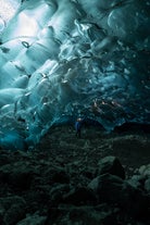 Vatnajokull glacier's ice caves are breathtaking.