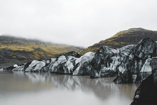 Solheimajokull glacier and its lagoon are stunning to see in person.