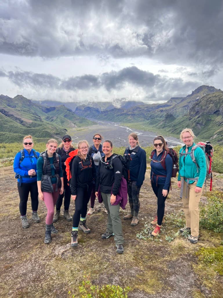 This women-focused hiking tour in Iceland highlights the Thorsmork Nature Reserve.