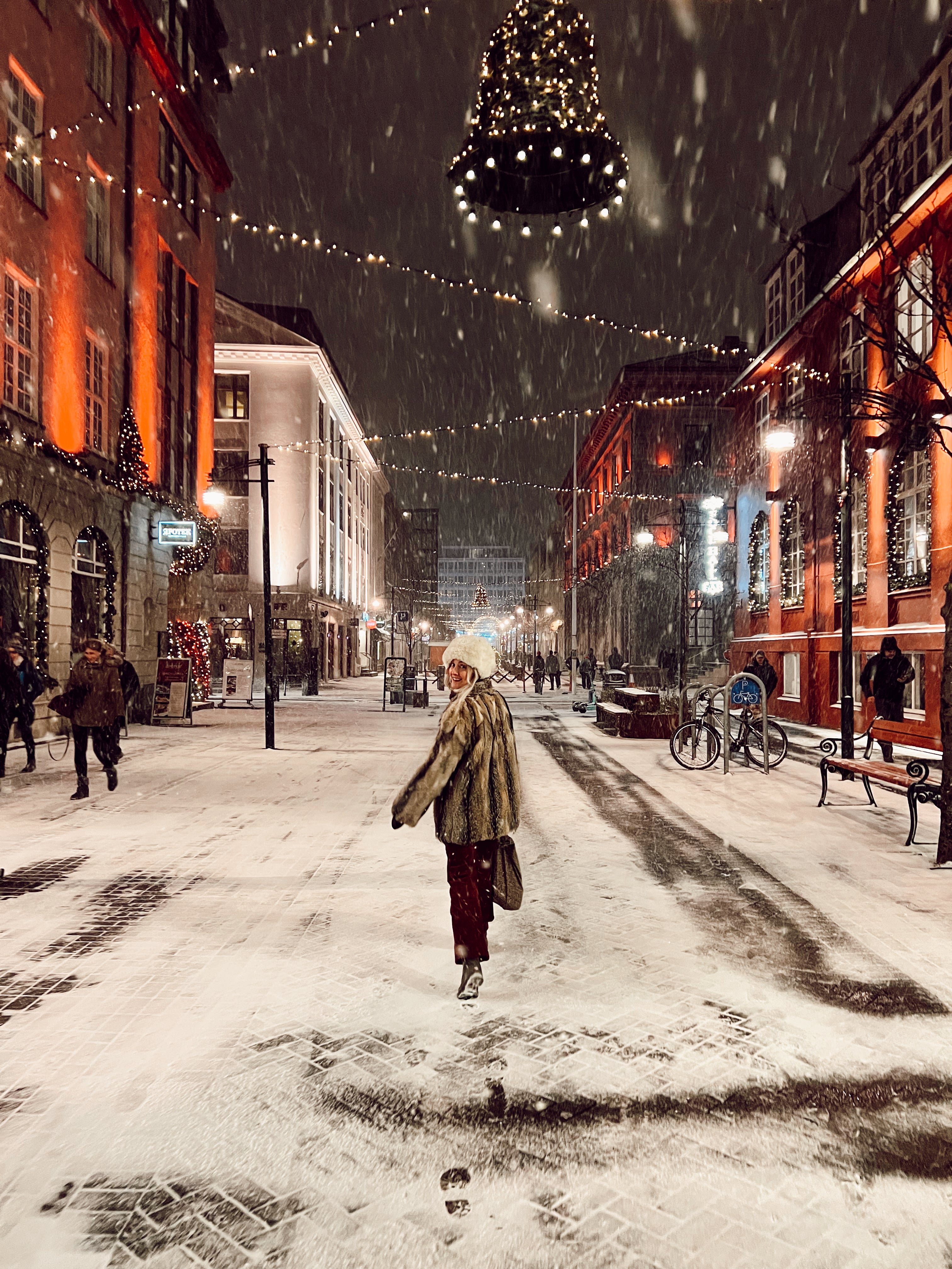 The festive Christmas spirit can be felt in the air in Reykjavik.