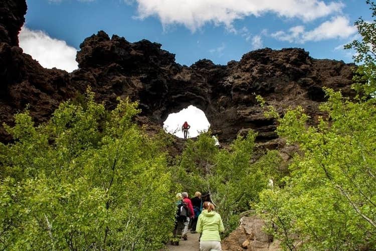 Dimmuborgir has incredible lava rock formations.