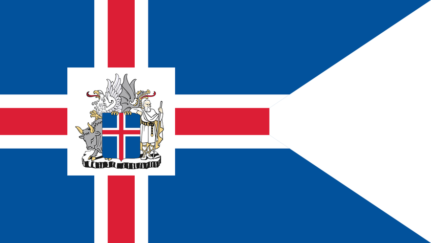 The flag of the president of Iceland