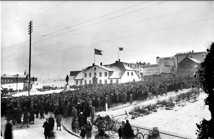 Die Feier anlässlich der isländischen Souveränität im Jahr 1918