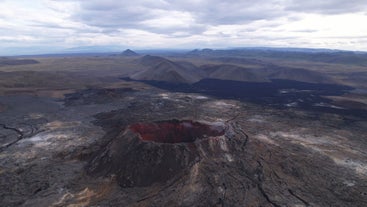 See the new volcano craters in Iceland