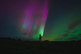 The beautiful northern lights should not be missed when visiting Iceland.