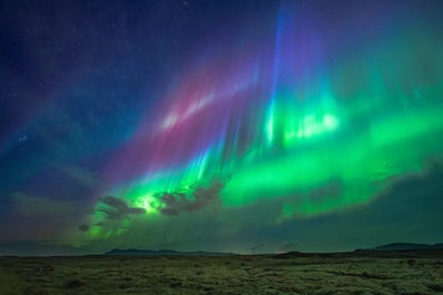 The northern lights are stunning in Iceland.