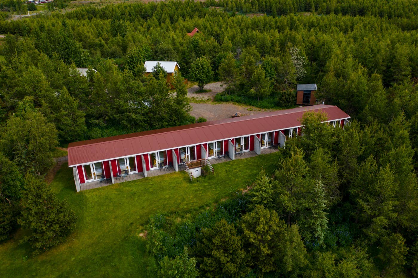 Hotel Eyvindara is located over several buildings in East Iceland.