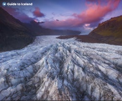 Guests will get to walk on the Solheimajokull glacier.