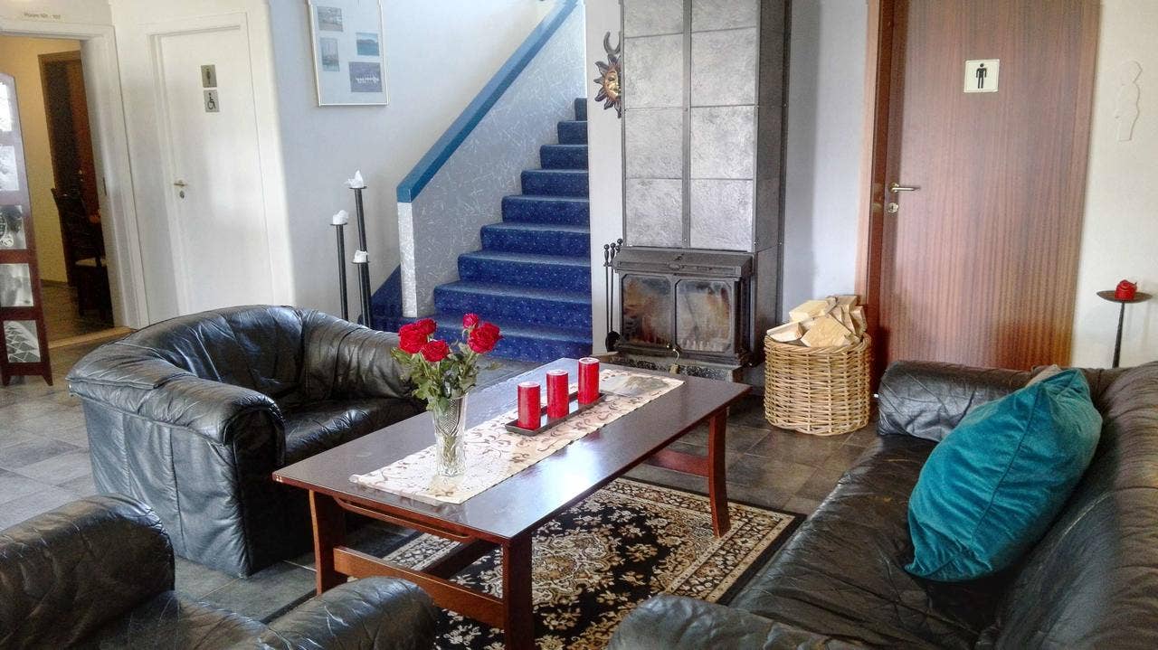 Hotel Stadarborg has a cosy communal living area.