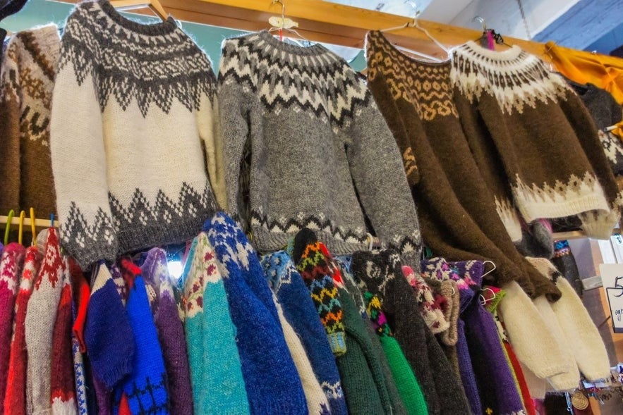 There are many types of Icelandic lopapeysa sweaters