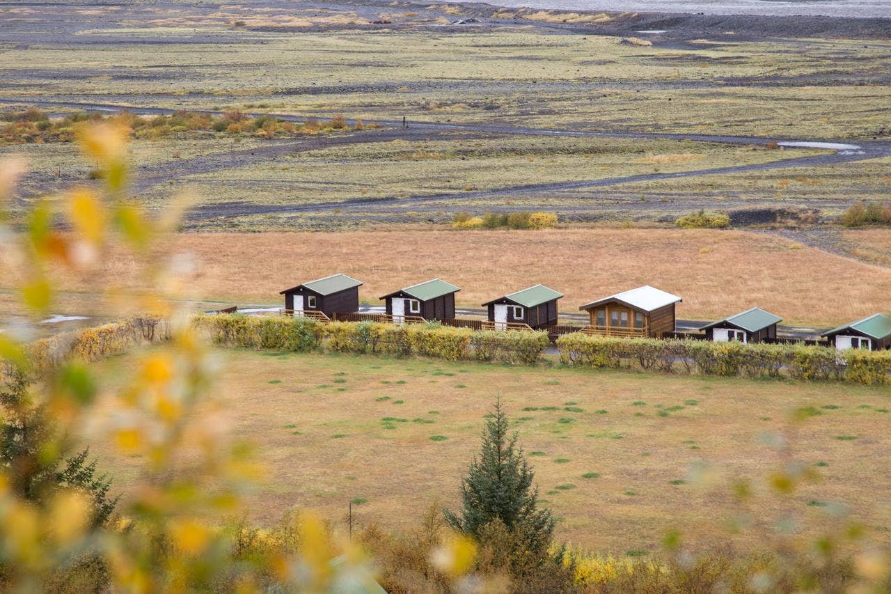 The Volcano Huts are surrounded by rural bliss.