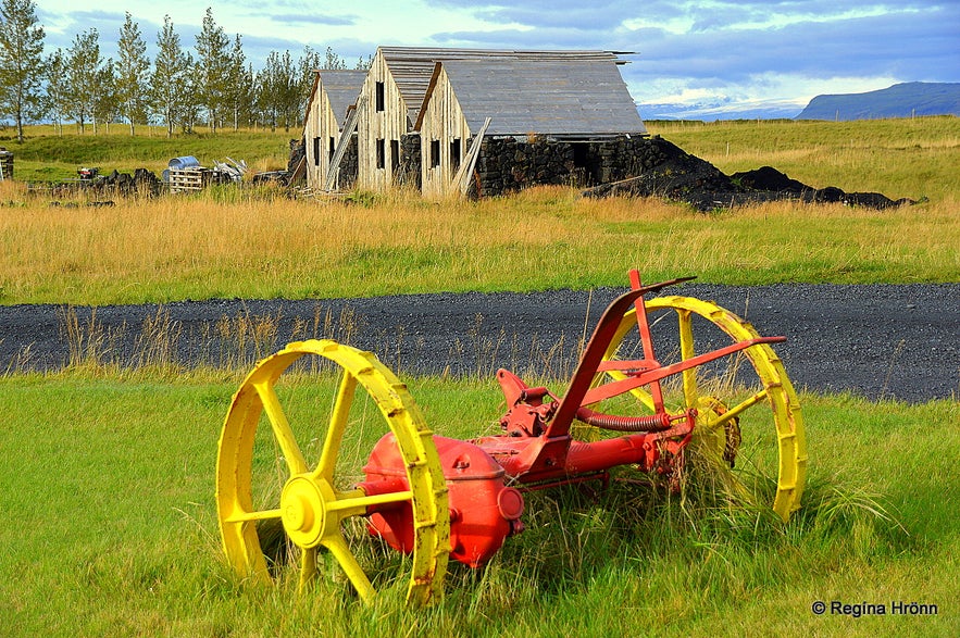 Turf house at Efri-Vík in Landbrot in South-Iceland