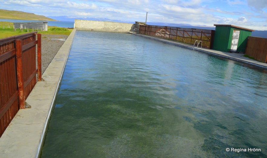 Reykjaneslaug hot swimming pool in the Westfjords