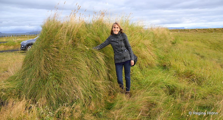 Replica of Bjarnagarður wall