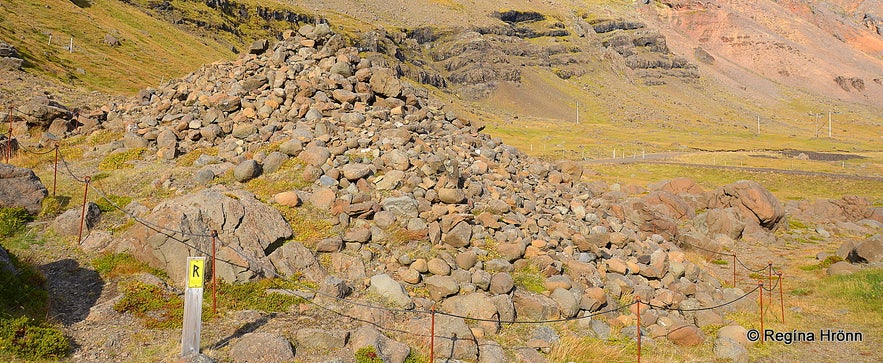 Djáknadys burial mound in East-Iceland