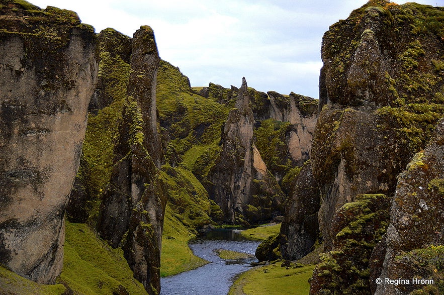  Fjaðrárgljúfur Canyon in South-Iceland