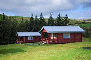 Hunkubakkar Guesthouse has many little chalets.