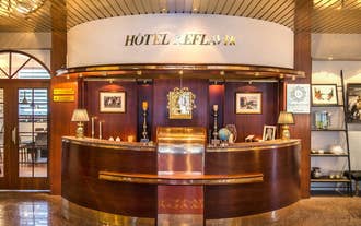 Hotel Keflavik is inspired by the rich style of Versace.