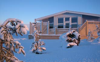 The Icelandic Cottages are beautiful to visit in winter.
