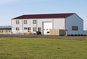 The White House at Snorrastaðir in west Iceland.