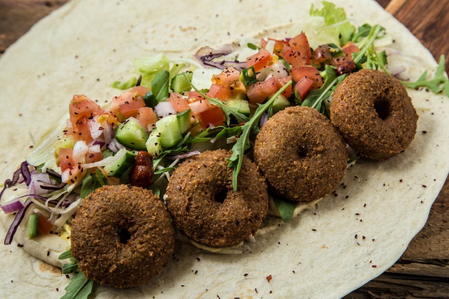 Falafel wrap from Mandi